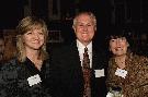 Councillor Brian McHattie and spouse, with Diane Dent at recent ACO fundraising dinner