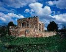 Astley Castle, a ruin with a new building sensitively inserted