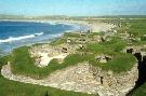 Climate change is causing deterioration of soft sandstone buildings such as Arbroath Abbey, above, and the preserved neolithic village Skara Brae on Orkney.