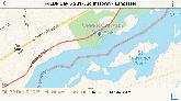 Map Showing St. Lawrence River before and after Seaway construction