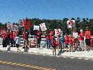 Protest on Labour Day Weekend