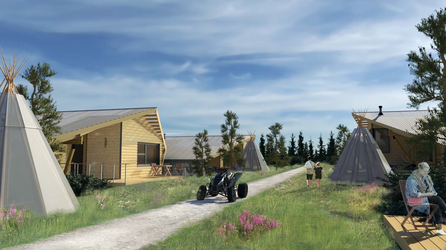 Formline Architecture is one of four Indigenous-led practices working with the National Research Council of Canada to develop prototype housing for Indigenous communities in remote regions of Canada. Courtesy Formline Architecture