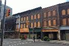 Boarded up Shops on Yonge Street, waiting for redevelopment 