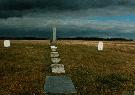 A look at the Ferris Cemetery, located just north of Harrow Ontario. The headstones in the cemetery are laid out in the form of a cross.