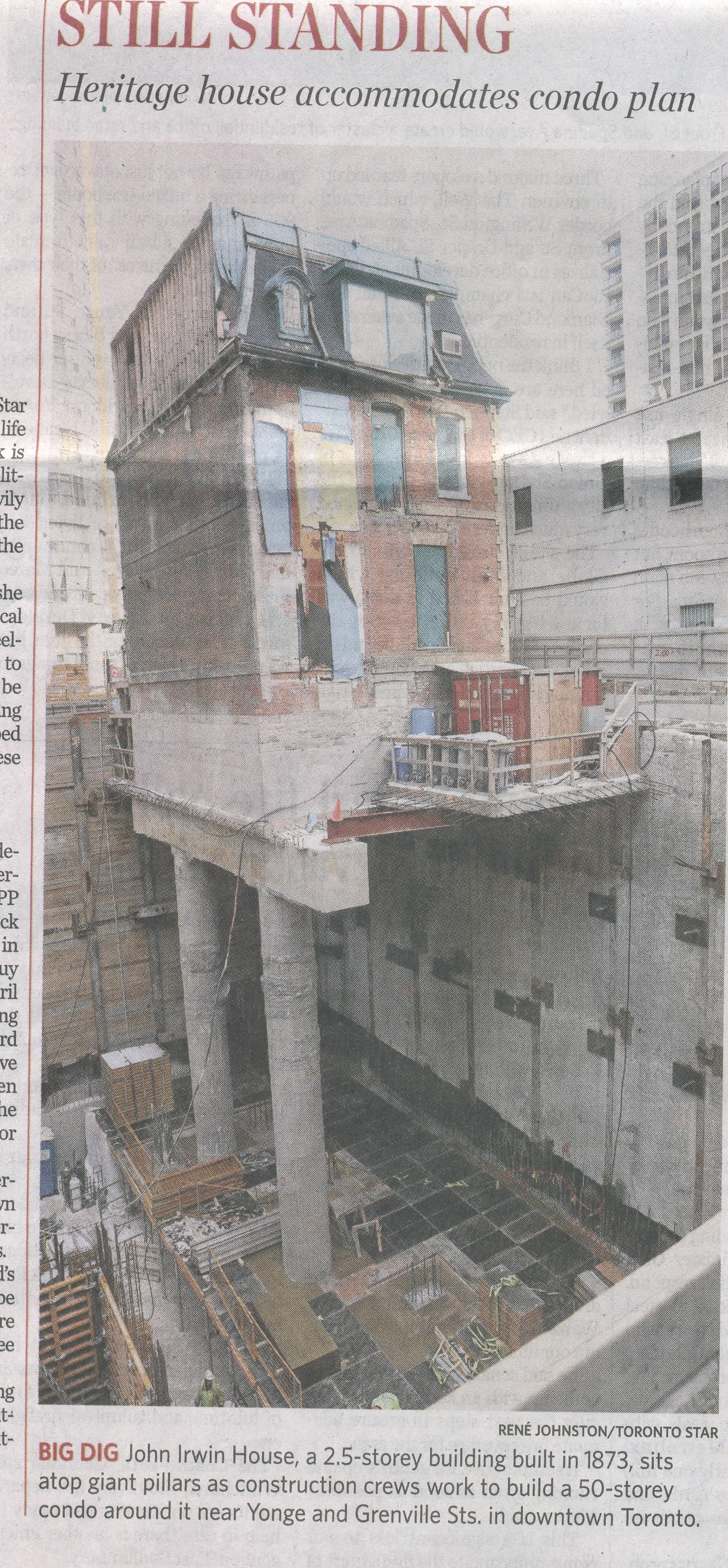 Still Standing, photo from the Toronto Star GTA section