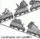 Landmarks not Landfill poster from the Architectural Conservancy of Ontario