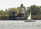 The South Buffalo lighthouse is isolated at the south entrance of the Buffalo Outer Harbor and bordered by privately owned industrial property, making it relatively unknown by most Western New Yorkers. Derek Gee/Buffalo News